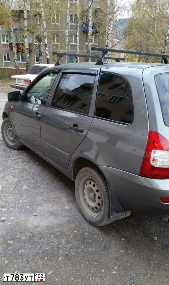 Фото автомобиля LADA 1117 KALINA, 2011 — госномер К812АА774. Цвет: ТЕМНО СЕРЫЙ МЕТАЛЛИК