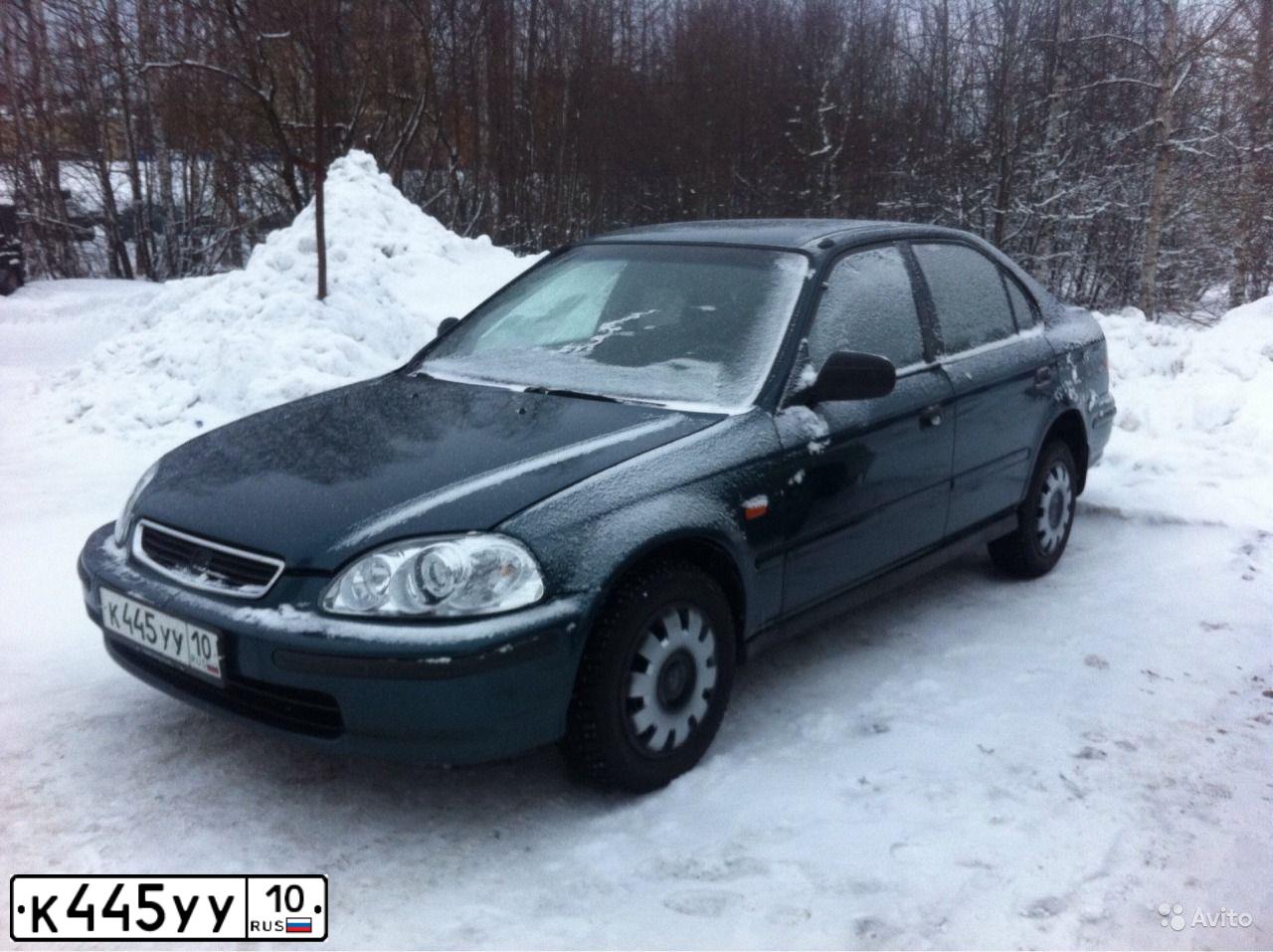 Фото автомобиля HONDA CIVIC, 1997 — госномер М956ОО98. Цвет: ЗЕЛЕНЫЙ