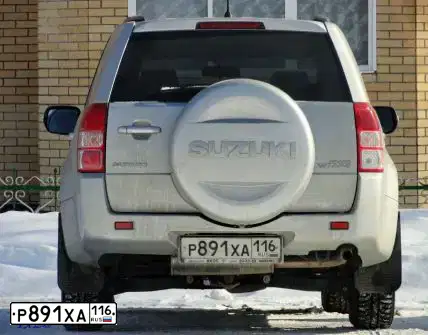 Фото автомобиля SUZUKI GRAND VITARA, 2012 — госномер У931МТ716. Цвет: Серебристый