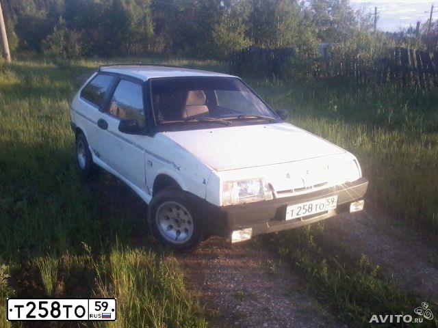 Фото автомобиля LADA 2108 SAMARA, 1987 — госномер К480ХК159. Цвет: Белый