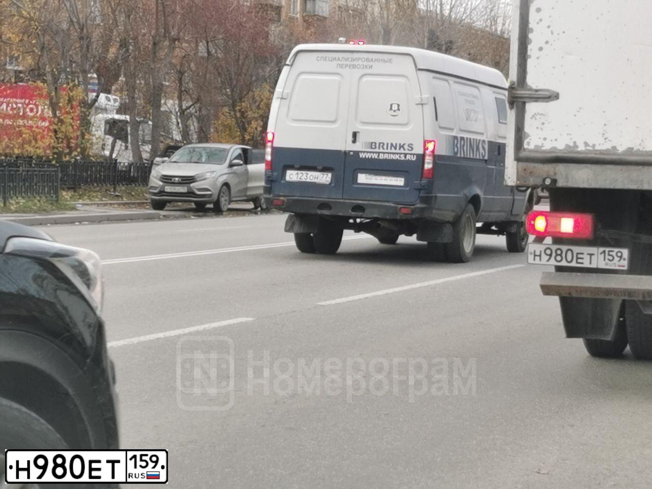 Фото автомобиля GAZ GAZON NEXT, 2016 — госномер К001ОТ159. Цвет: Серый
