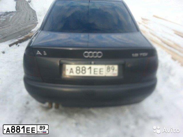 Фото автомобиля AUDI A4, 1996 — госномер В920СН89. Цвет: ЧЕРНЫЙ