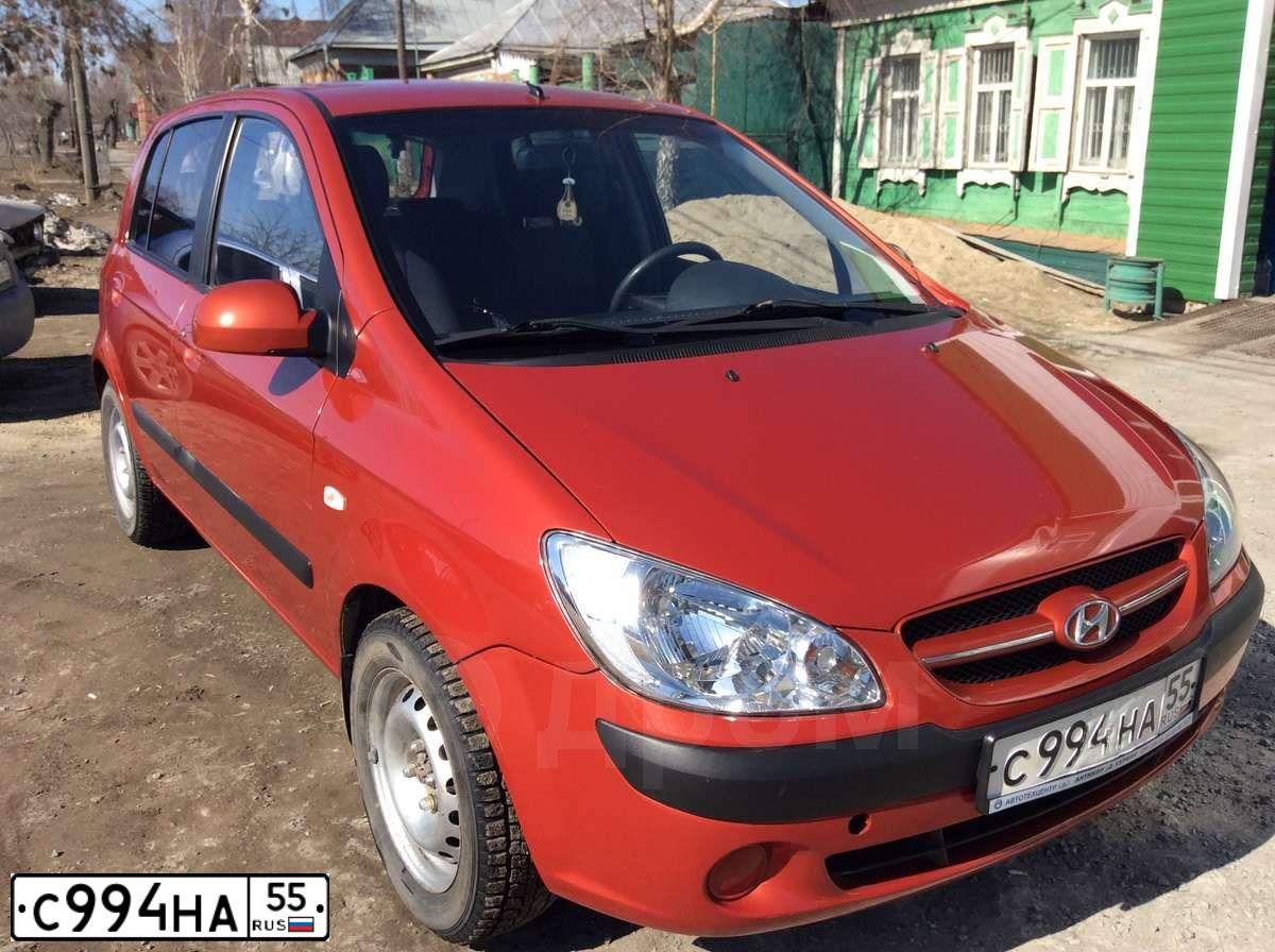 Фото автомобиля HYUNDAI GETZ, 2007 — госномер С994НА55. Цвет: КРАСНЫЙ