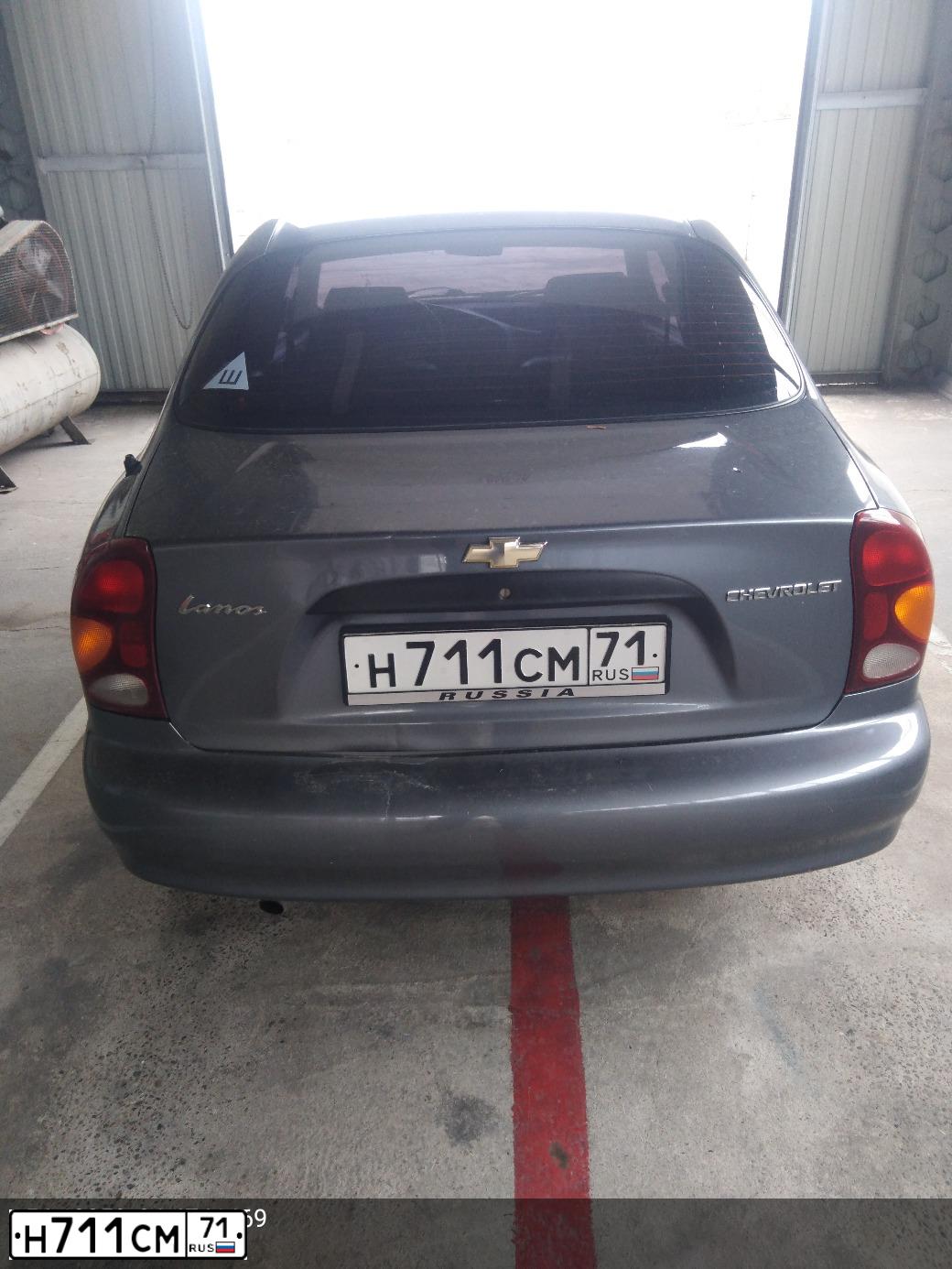 Фото автомобиля CHEVROLET LANOS, 2006 — госномер С307МУ40. Цвет: СЕРЫЙ