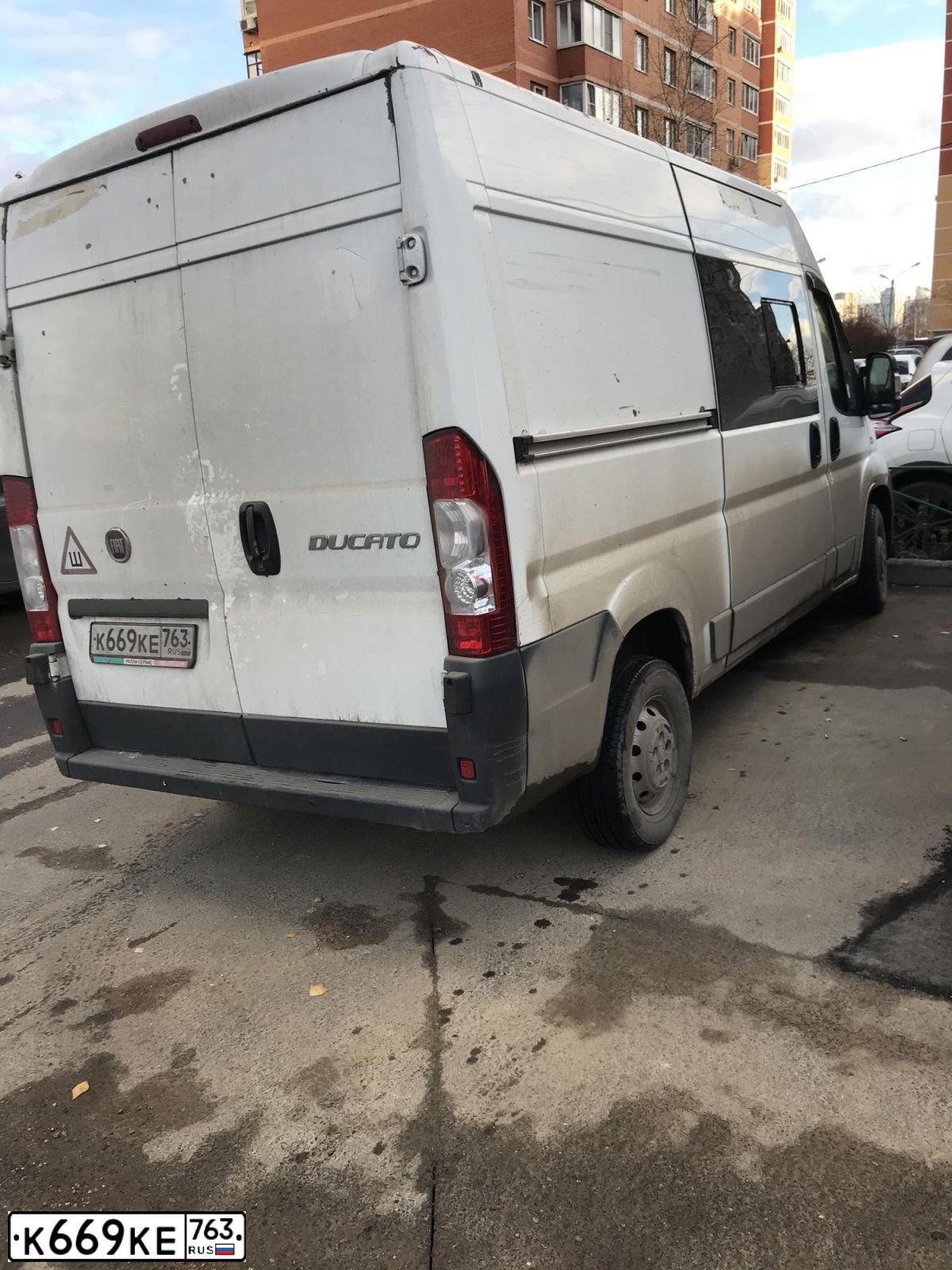 Фото автомобиля FIAT DUCATO, 2013 — госномер К473АК53. Цвет: Белый