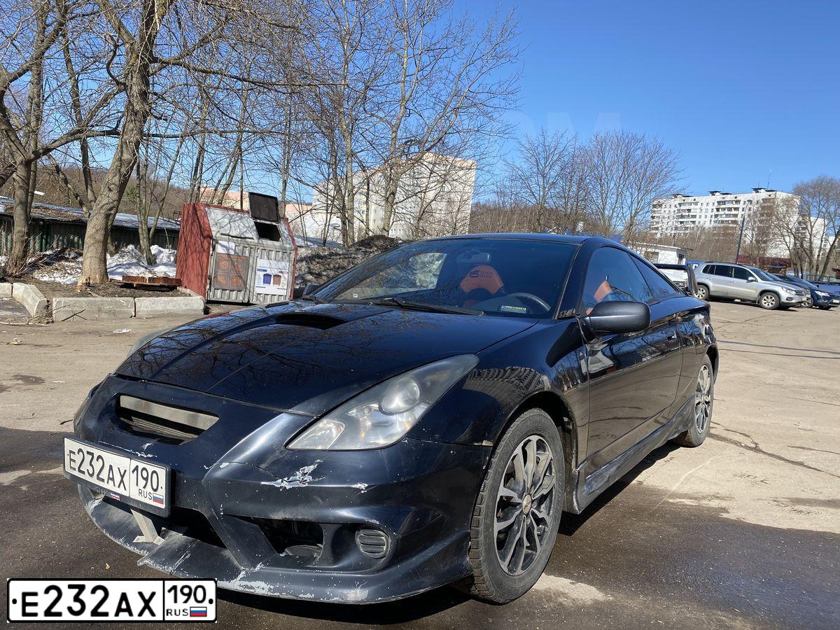 Фото автомобиля TOYOTA CELICA, 2002 — госномер А804УА799. Цвет: СИНИЙ