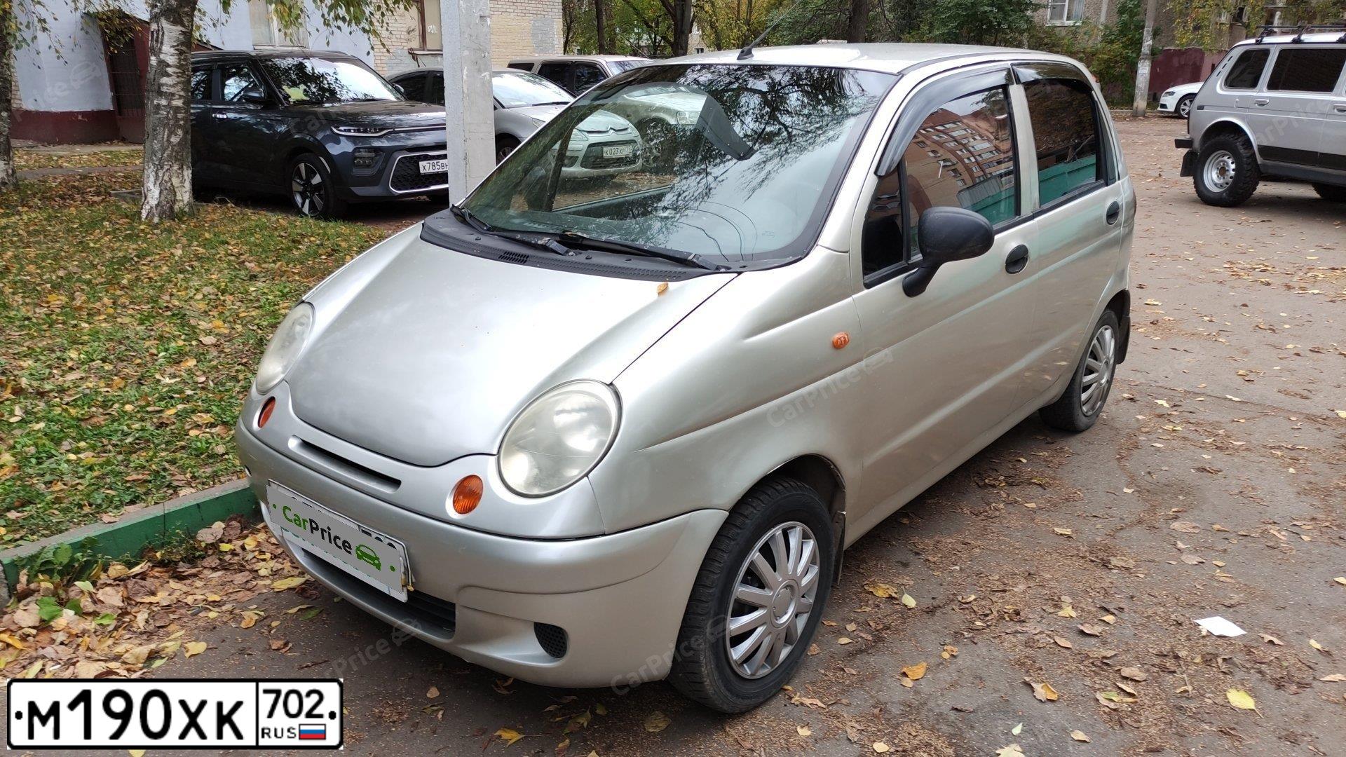 Фото автомобиля DAEWOO MATIZ, 2006 — госномер Е959УЕ799. Цвет: Серебристый