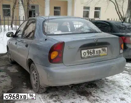 Фото автомобиля ZAZ LANOS, 2009 — госномер О968ХВ96. Цвет: СЕРЕБРИСТЫЙ