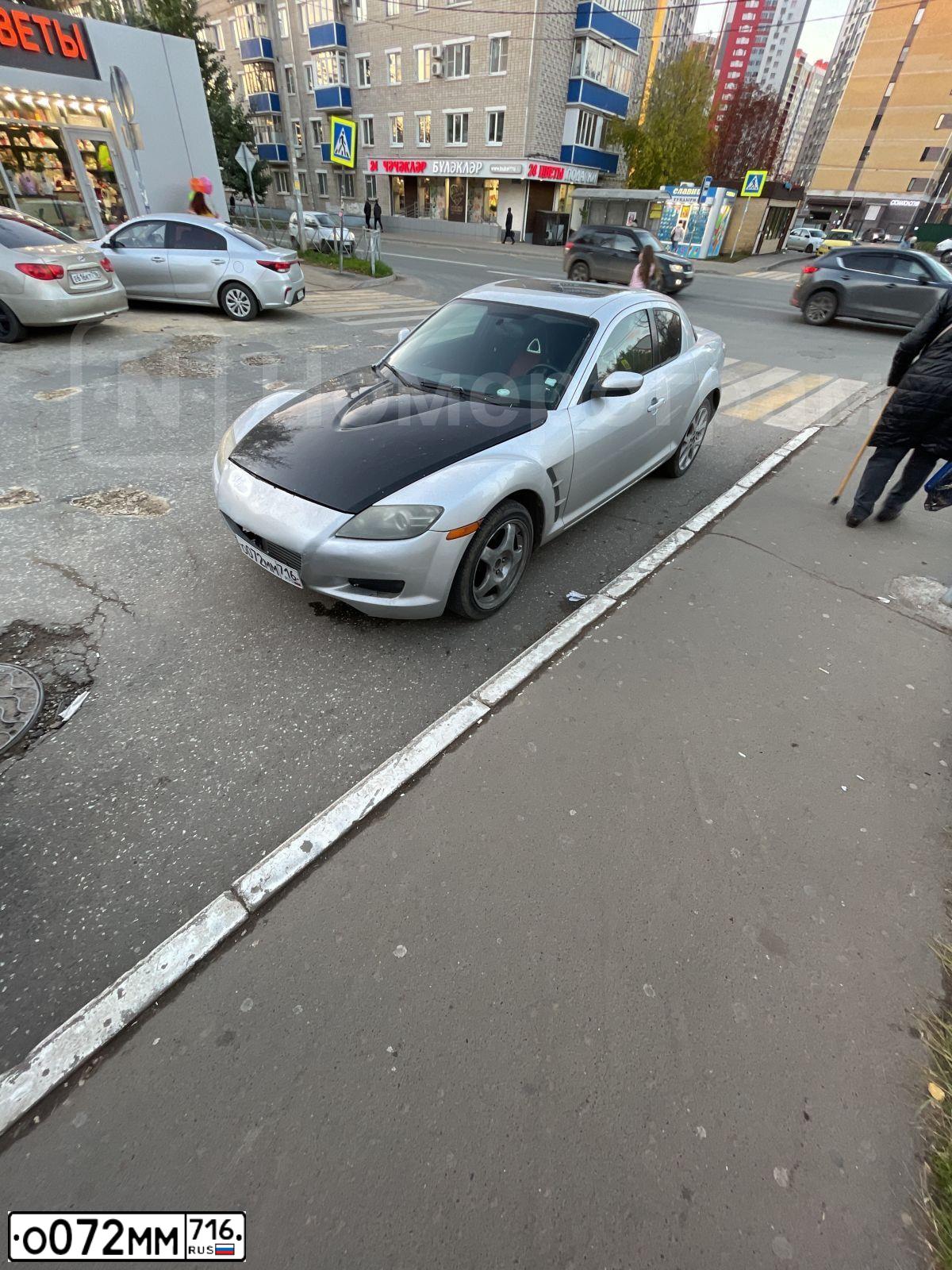Фото автомобиля MAZDA RX-8, 2004 — госномер О072ММ716. Цвет: СВЕТЛО СЕРЫЙ