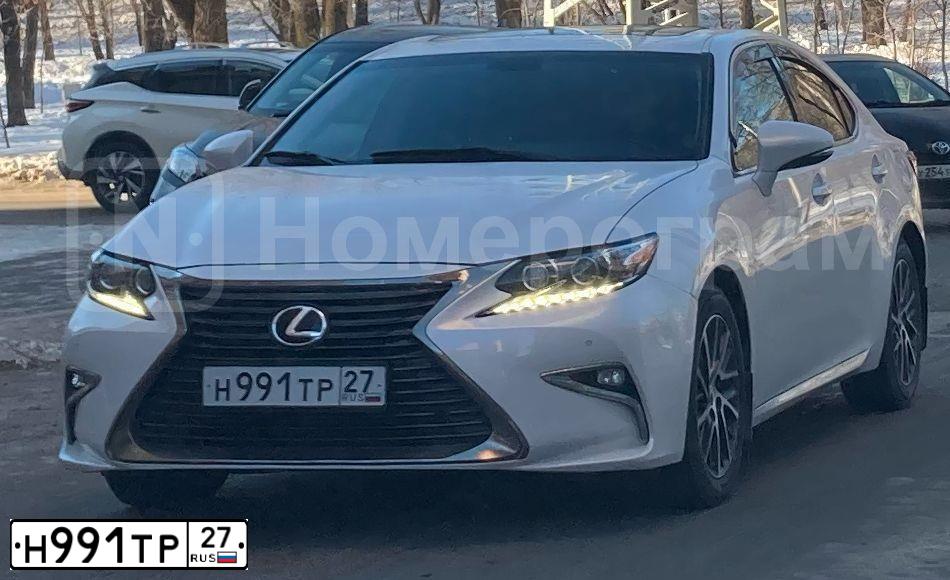 Фото автомобиля LEXUS ES, 2016 — госномер Т492ВА977. Цвет: Белый