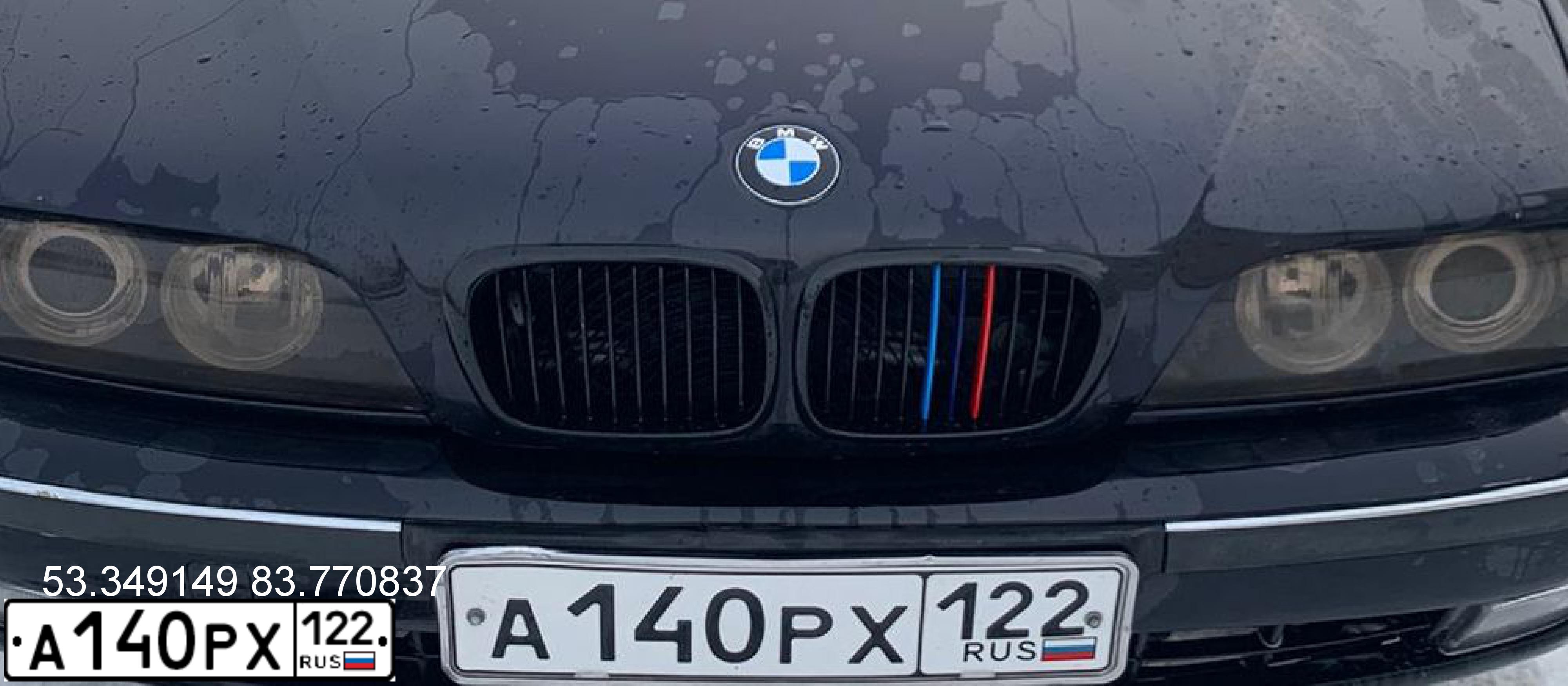 Фото автомобиля BMW SERIE 5, 1999 — госномер А140РХ122. Цвет: ЧЕРНЫЙ