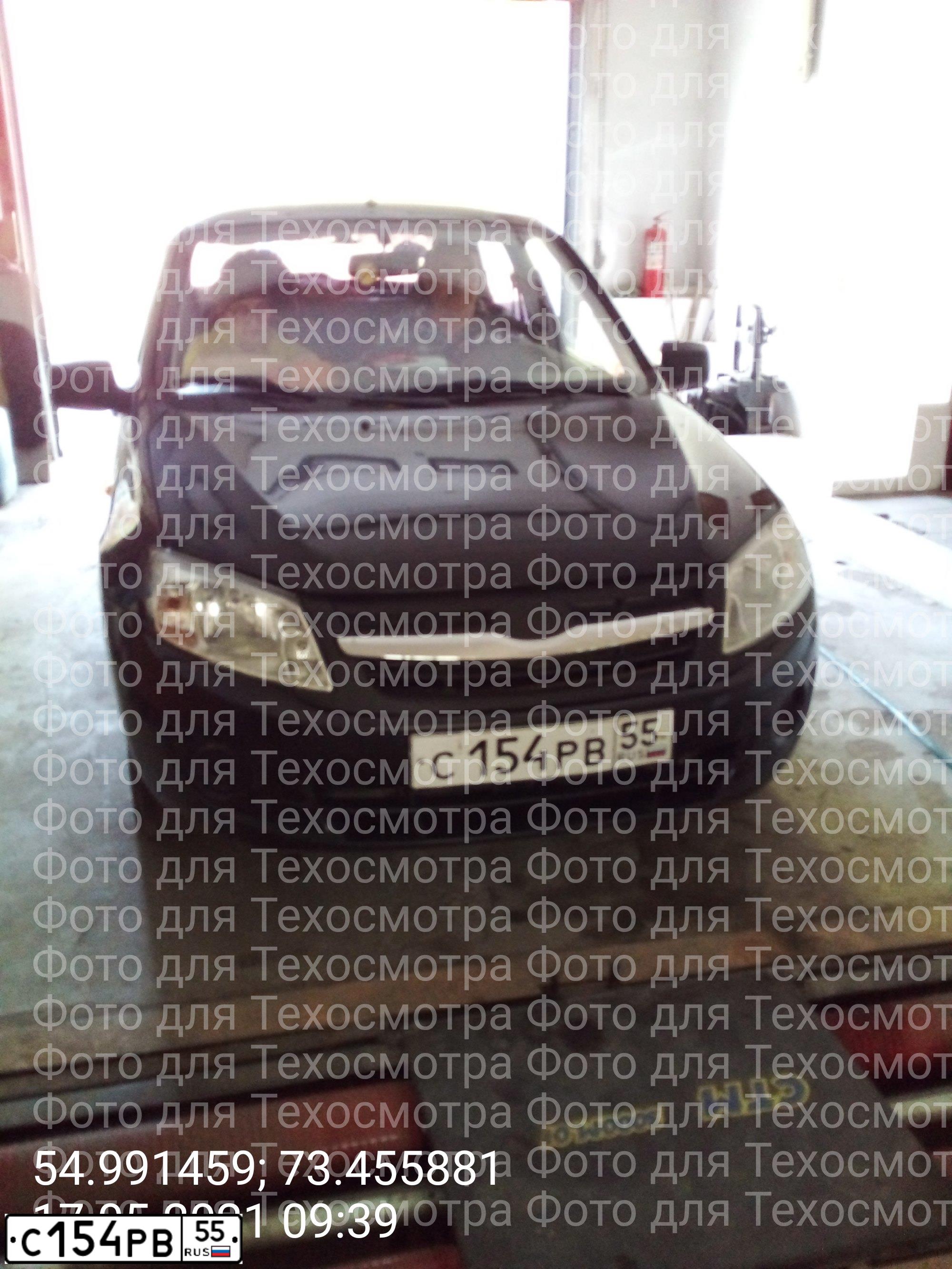 Фото автомобиля LADA 2190 GRANTA, 2013 — госномер С154РВ55. Цвет: ЧЕРНЫЙ