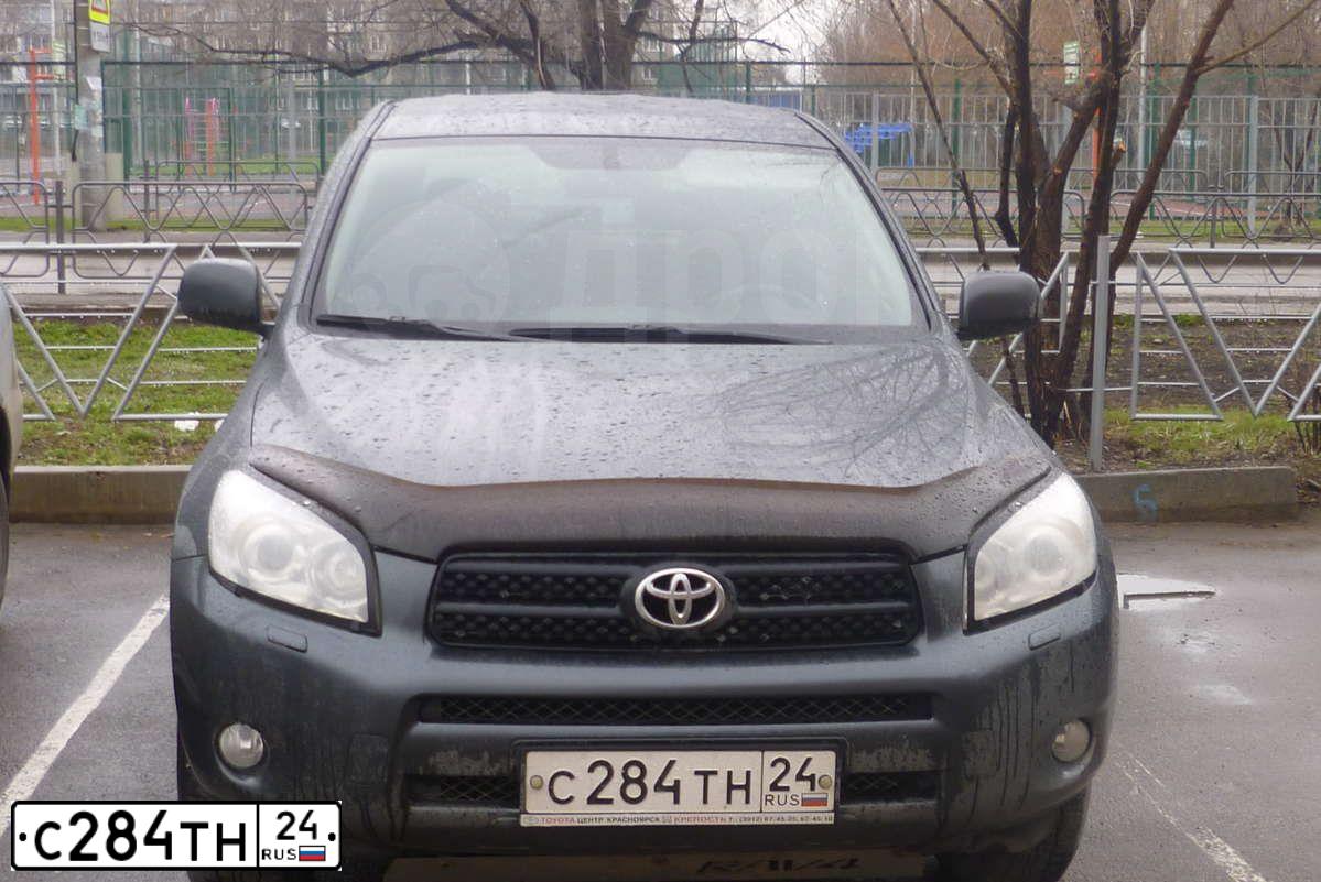 Фото автомобиля TOYOTA RAV4, 2007 — госномер С284ТН24. Цвет: СЕРЫЙ