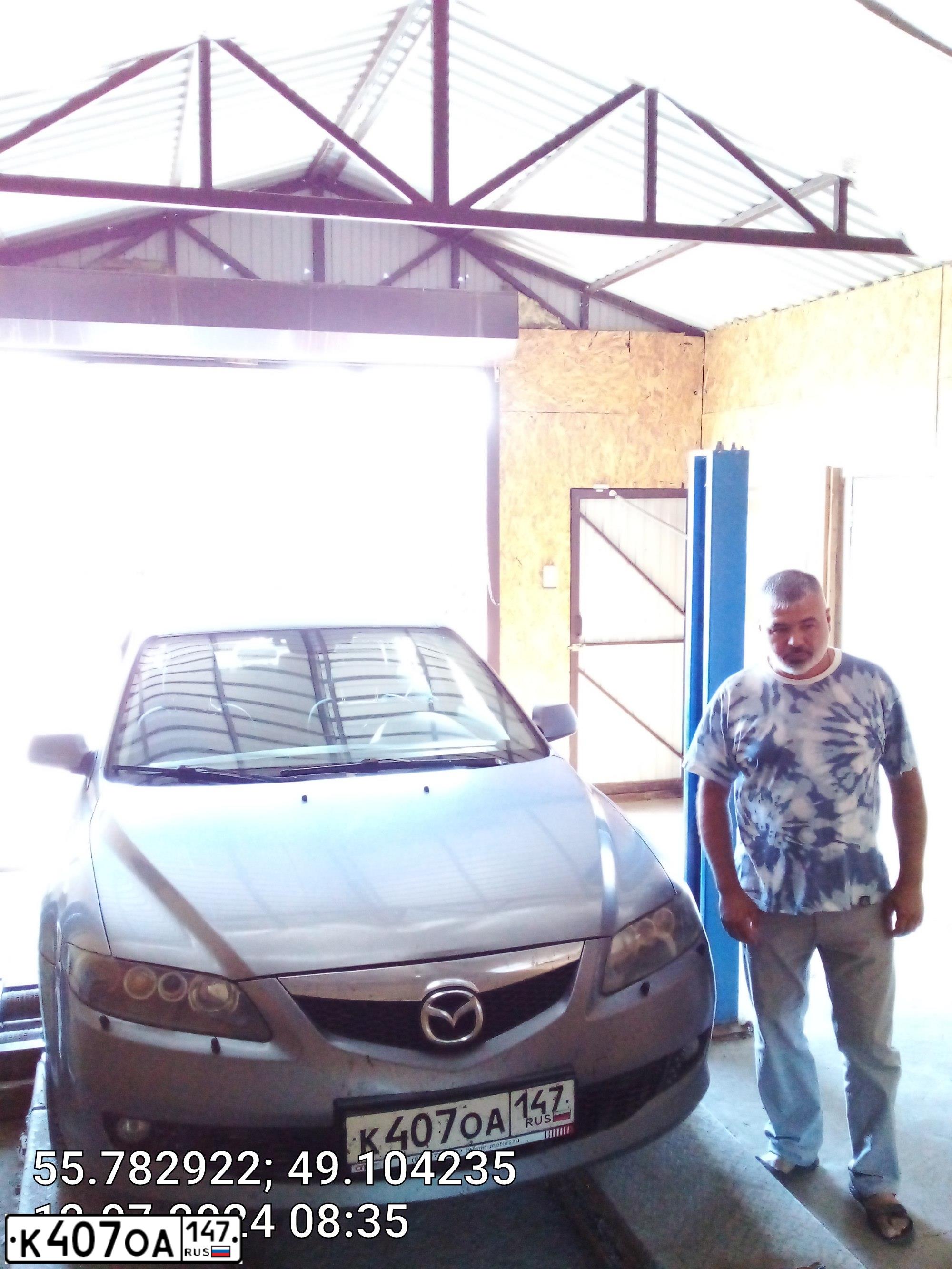Фото автомобиля MAZDA 6, 2007 — госномер К407ОА147. Цвет: СЕРЫЙ