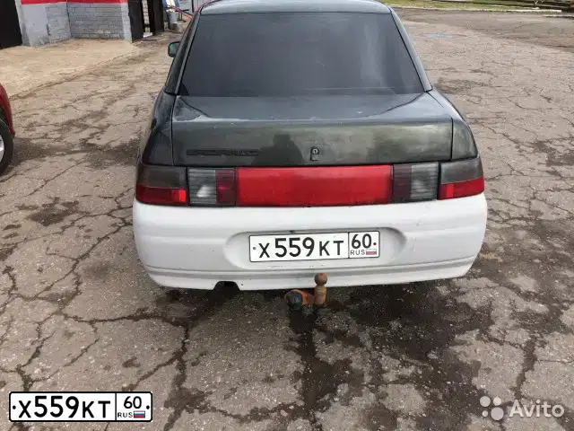 Фото автомобиля LADA 2110, 2004 — госномер Х559КТ60. Цвет: Темно-зеленый