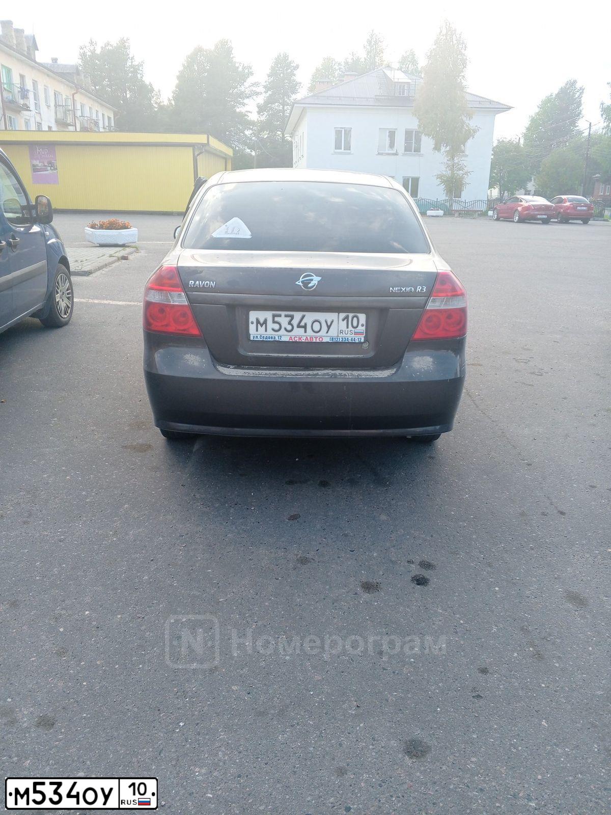 Фото автомобиля RAVON NEXIA R3, 2018 — госномер М534ОУ10. Цвет: перламутрово-коричневый