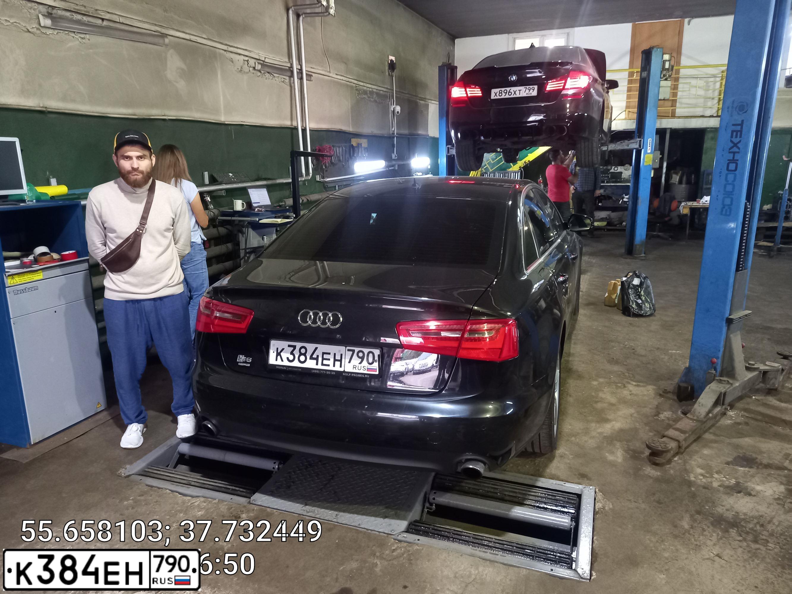 Фото автомобиля AUDI A6, 2013 — госномер Е705МТ136. Цвет: ЧЕРНЫЙ