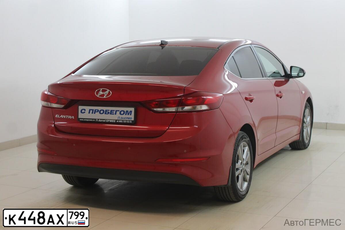 Фото автомобиля HYUNDAI ELANTRA, 2016 — госномер Т790ХС790. Цвет: Красный