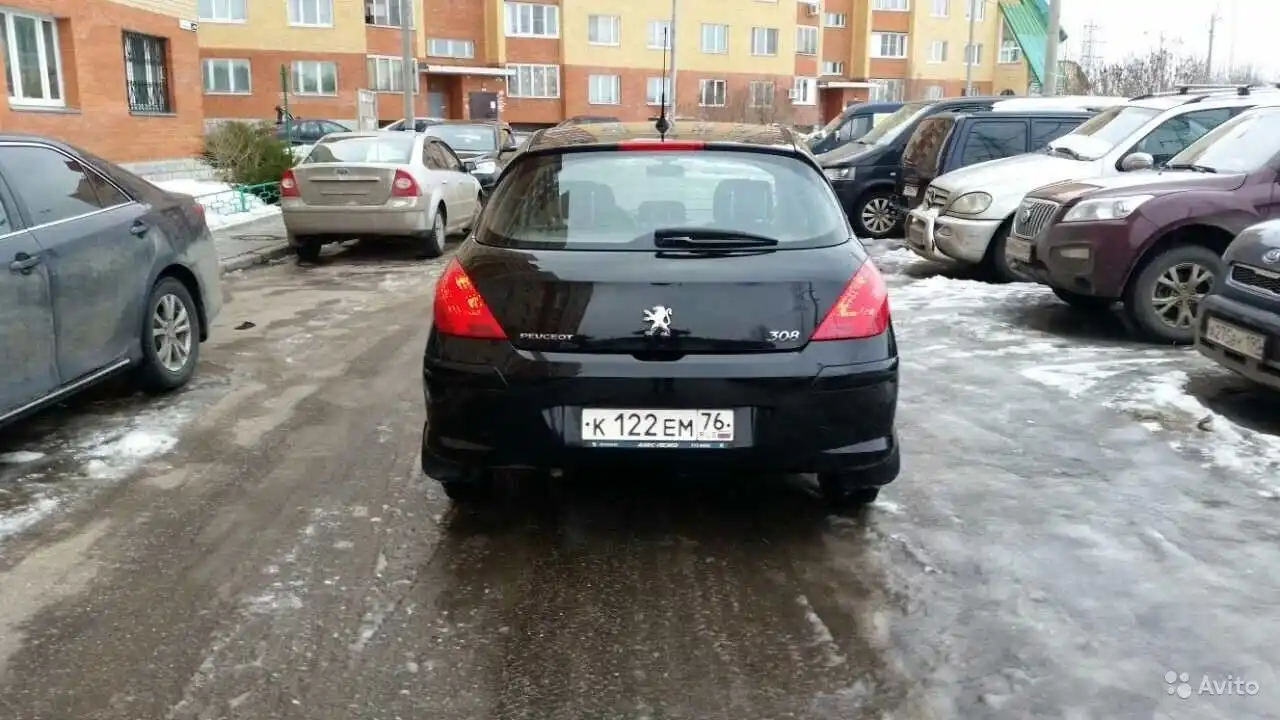 Фото автомобиля PEUGEOT T 308, 2009 — госномер Н026ХР790. Цвет: ЧЕРНЫЙ