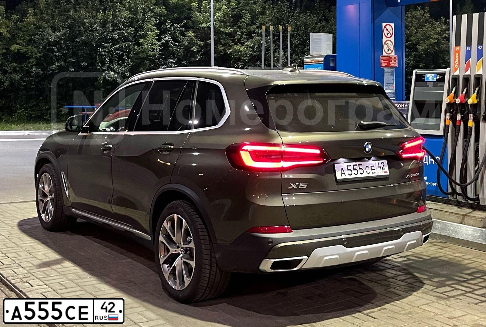 Фото автомобиля BMW X3, 2008 — госномер А555СЕ42. Цвет: ЧЕРНЫЙ