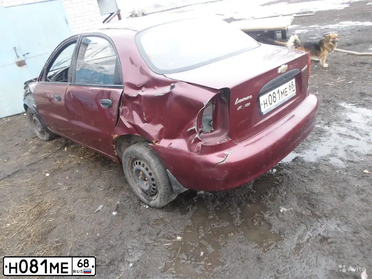 Фото автомобиля ZAZ LANOS, 2007 — госномер Н081МЕ68. Цвет: ВИШНЕВЫЙ