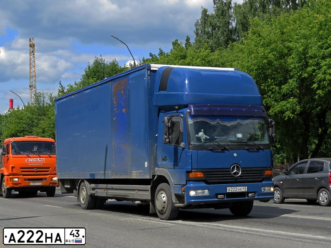 Фото автомобиля MERCEDES-BENZ ATEGO, 2003 — госномер С655ТВ43. Цвет: синий