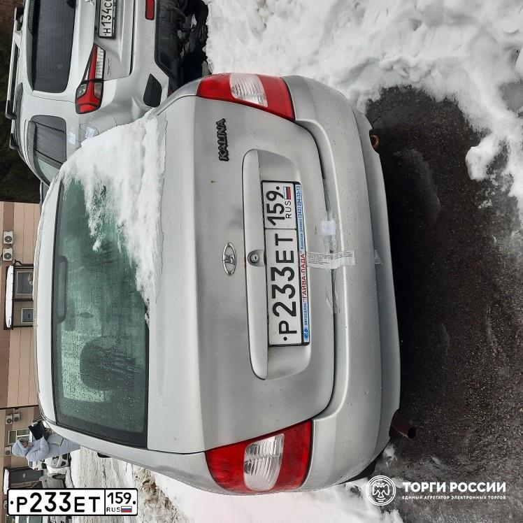 Фото автомобиля LADA 1118 KALINA, 2008 — госномер Р233ЕТ159. Цвет: Серебристый