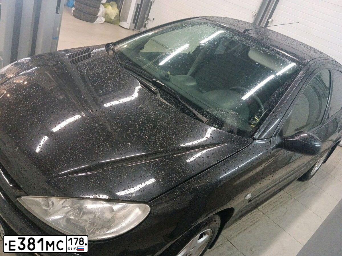 Фото автомобиля PEUGEOT 206, 2007 — госномер Р683ТУ159. Цвет: ЧЕРНЫЙ