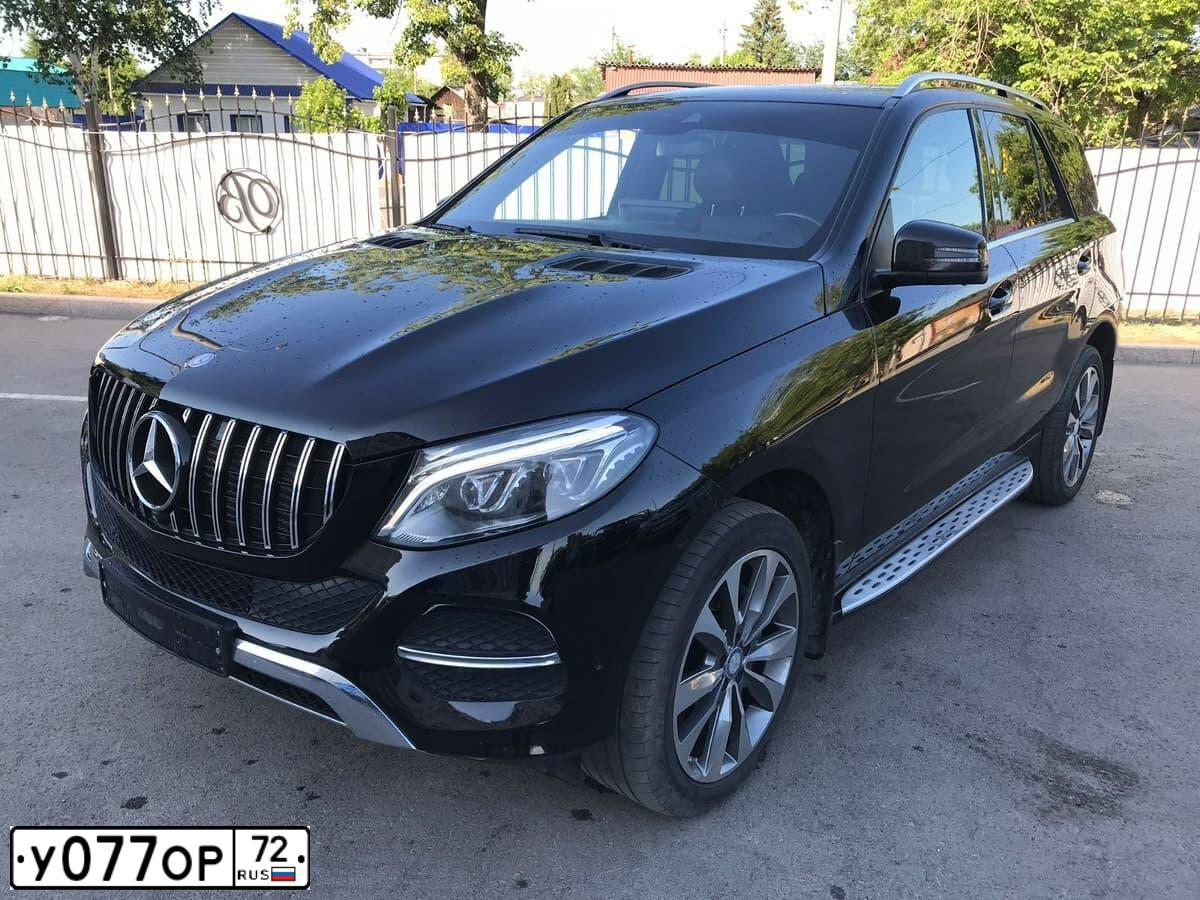 Фото автомобиля MERCEDES GLE-KLASSE, 2016 — госномер А727АА72. Цвет: ЧЕРНЫЙ