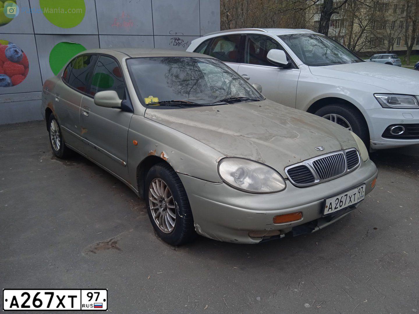 Фото автомобиля DAEWOO LEGANZA, 1999 — госномер А267ХТ97. Цвет: СЕРЫЙ