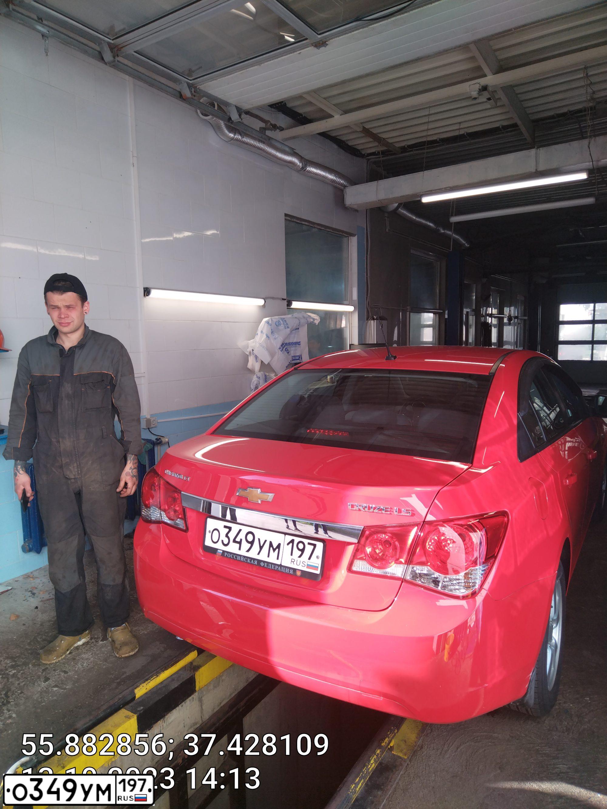 Фото автомобиля CHEVROLET CRUZE, 2012 — госномер М679ОС180. Цвет: КРАСНЫЙ