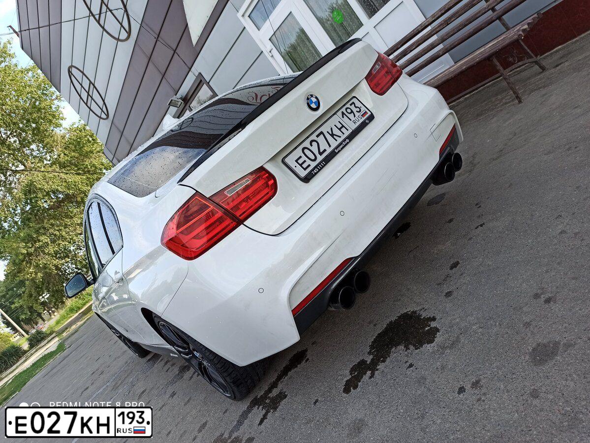Фото автомобиля BMW SERIE 3, 2014 — госномер Е027КН193. Цвет: Белый