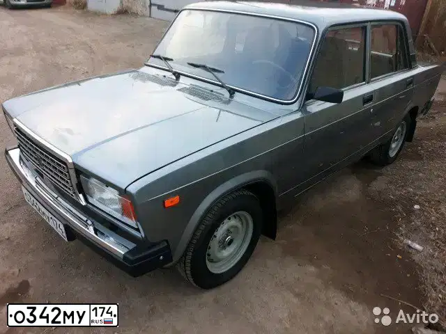 Фото автомобиля LADA 2107, 1910 — госномер О342МУ174. Цвет: СРЕДНИЙ СЕРО ЗЕЛЕНЫЙ МЕТА