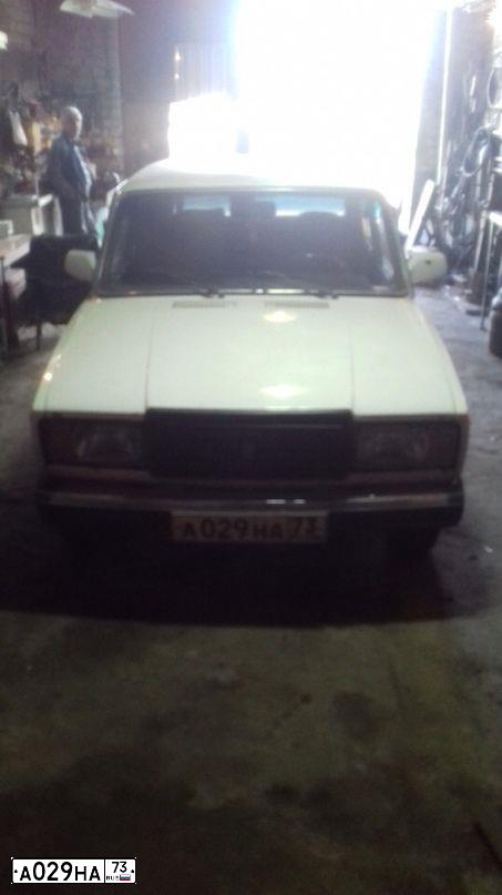Фото автомобиля LADA 2107 LADA, 2008 — госномер К359ХМ73. Цвет: ЯРКО-БЕЛЫЙ