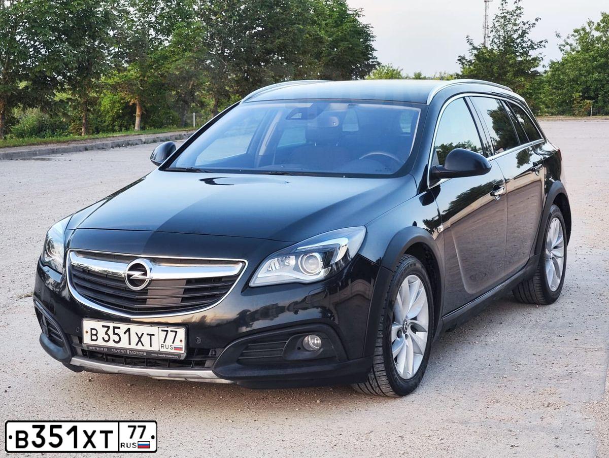Фото автомобиля OPEL INSIGNIA, 2014 — госномер В351ХТ77. Цвет: ЧЕРНЫЙ
