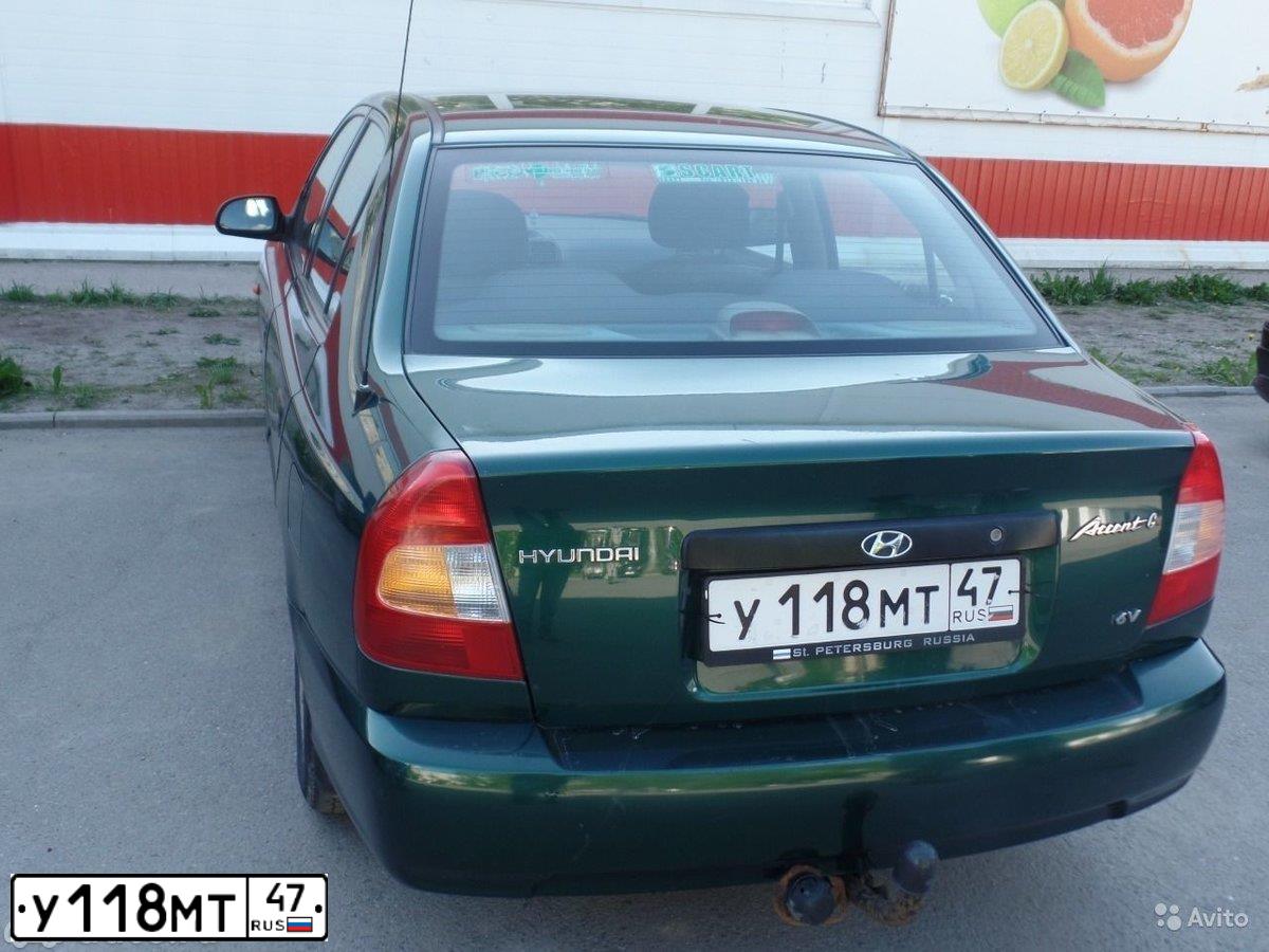 Фото автомобиля TAGAZ ACCENT, 2002 — госномер У118МТ47. Цвет: ЗЕЛЕНЫЙ