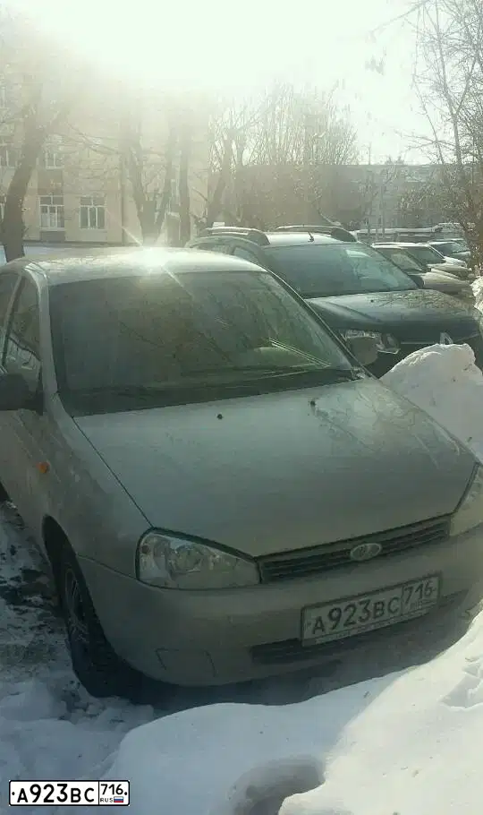 Фото автомобиля LADA 1119 KALINA, 2010 — госномер А923ВС716. Цвет: СЕРЕБРИСТЫЙ