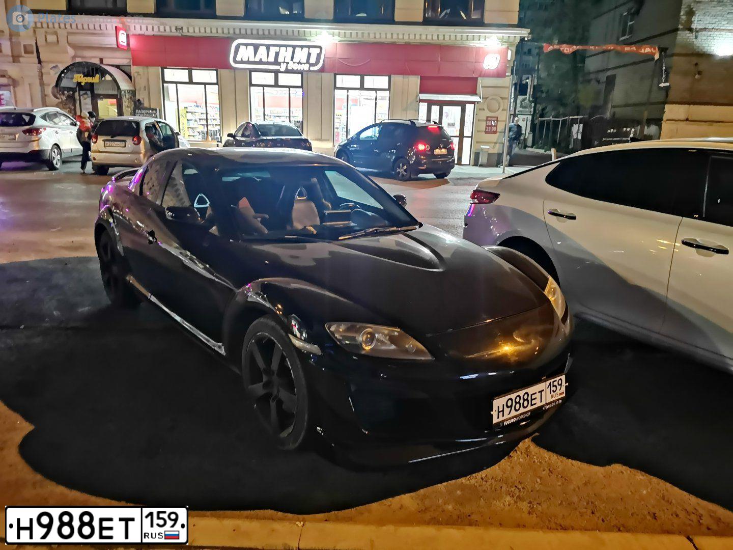 Фото автомобиля MAZDA RX-8, 2007 — госномер О771НА197. Цвет: ЧЕРНЫЙ