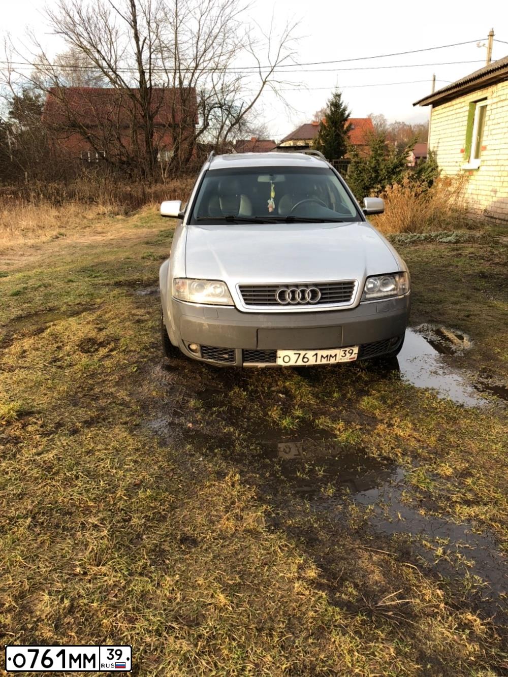 Фото автомобиля AUDI A6, 2000 — госномер О761ММ39. Цвет: Серебристый