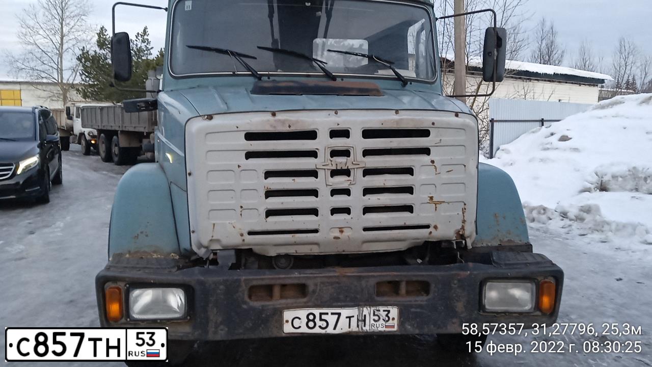 Фото автомобиля ZIL 433362 /4X2/ CHASSIS, 2007 — госномер С857ТН53. Цвет: синий