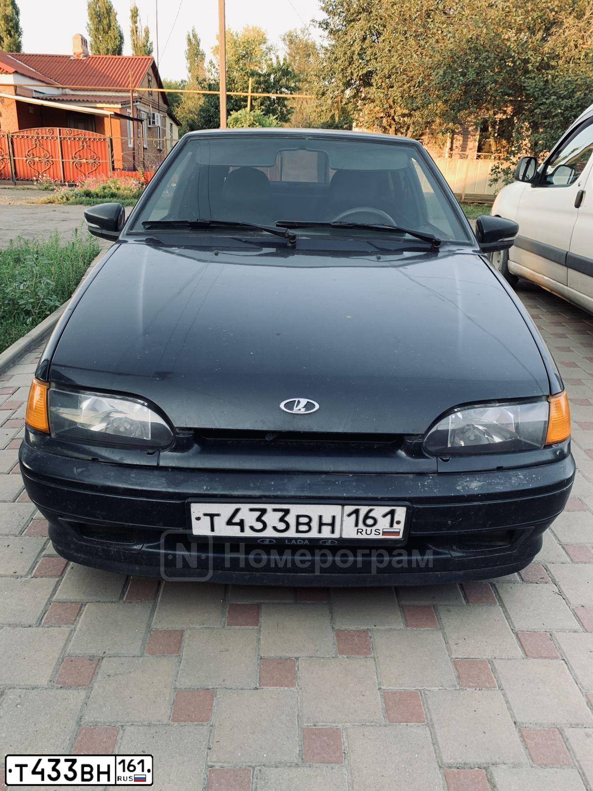 Фото автомобиля LADA 2114 SAMARA, 2008 — госномер Т433ВН161. Цвет: ГРАФИТОВЫЙ МЕТАЛЛ