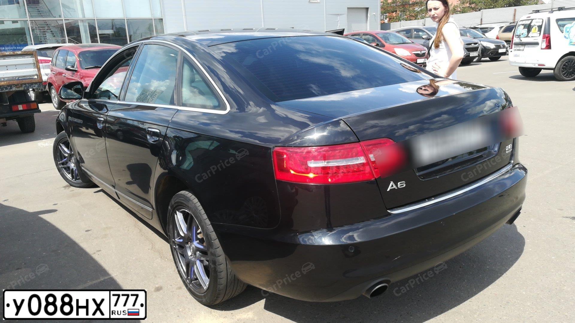 Фото автомобиля AUDI A6, 2009 — госномер Е172АК550. Цвет: ЧЕРНЫЙ