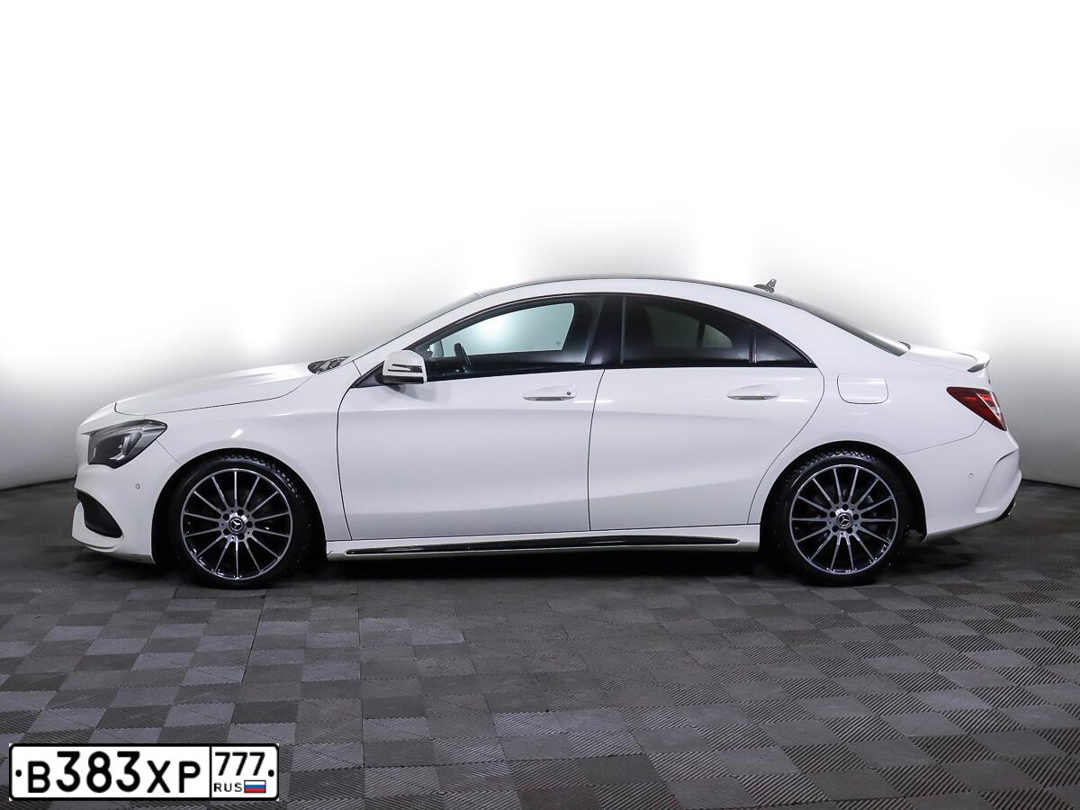 Фото автомобиля MERCEDES CLA-KLASSE, 2017 — госномер Н800СМ799. Цвет: Белый