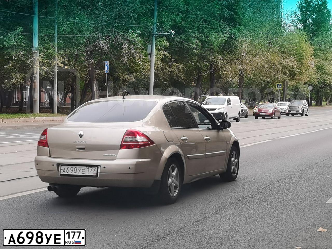 Фото автомобиля RENAULT MEGANE, 2007 — госномер С584ТС797. Цвет: БЕЖЕВЫЙ