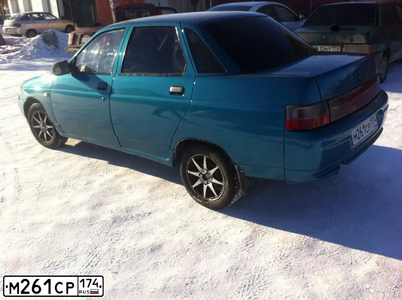 Фото автомобиля LADA 2110, 2000 — госномер К827ОТ174. Цвет: ЗЕЛЕНЫЙ