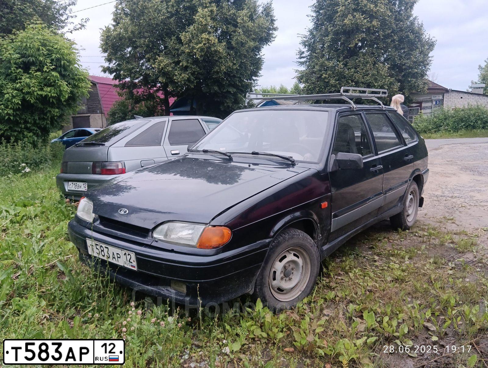 Фото автомобиля LADA 2114 SAMARA, 2007 — госномер Т583АР12. Цвет: ГРАФИТОВЫЙ МЕТАЛЛИК
