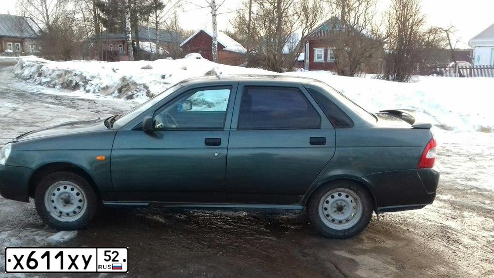 Фото автомобиля LADA 2170 PRIORA, 2008 — госномер Е558СХ62. Цвет: СЕРО-СИНЕ-ЗЕЛЕНЫЙ