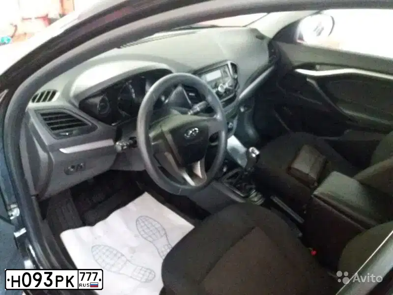 Фото автомобиля LADA VESTA, 2016 — госномер Е770МК07. Цвет: ЧЕРНЫЙ
