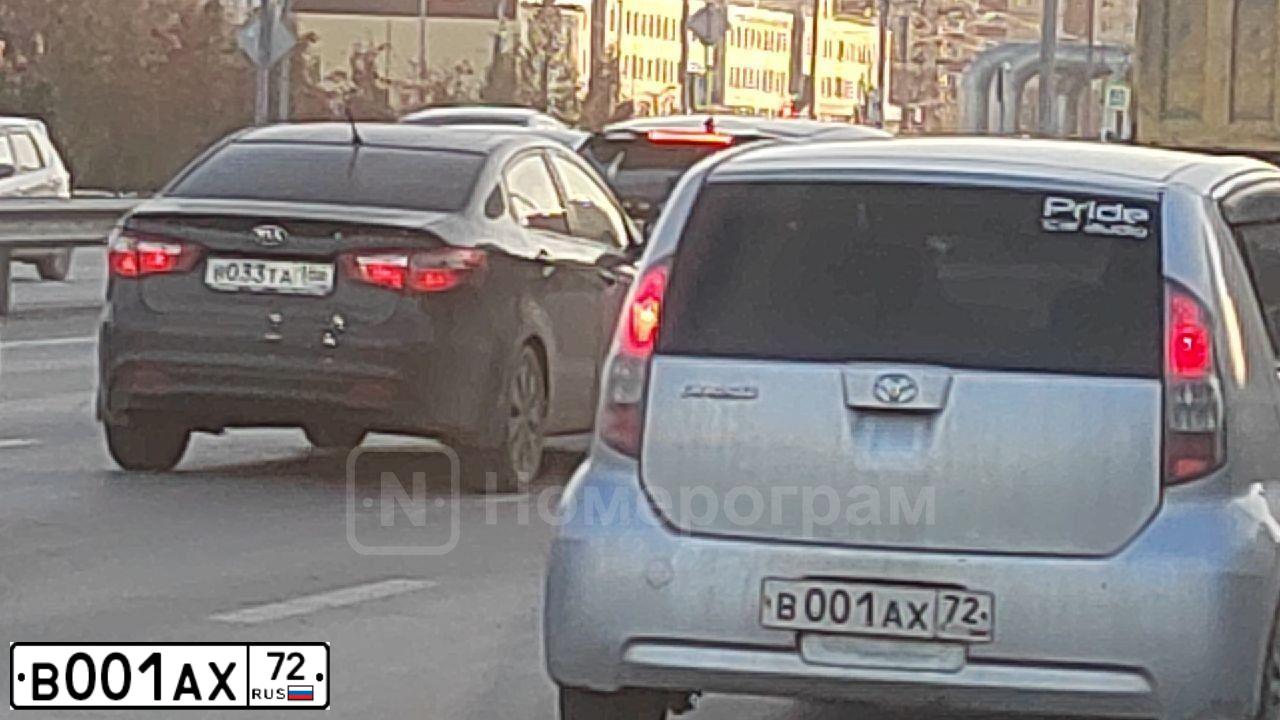 Фото автомобиля OPEL ASTRA, 2012 — госномер В001АХ72. Цвет: ТЕМНО-СЕРЫЙ