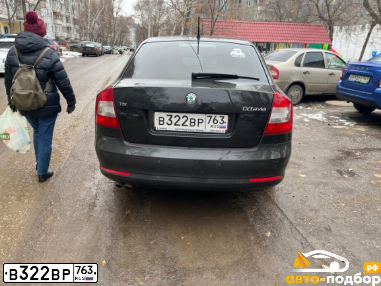 Фото автомобиля SKODA OCTAVIA, 2011 — госномер К572РУ763. Цвет: ЧЕРНЫЙ